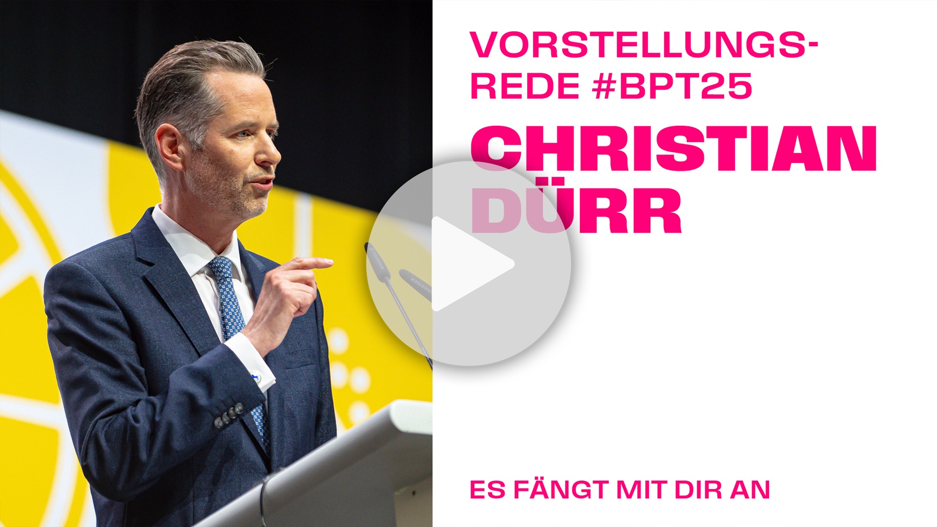 Christian Dürr beim Bundesparteitag der FDP 2025